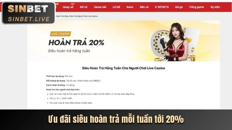 Hoàn trả cược thể thao hàng tuần, ưu đãi đặc biệt từ hk79bigwin